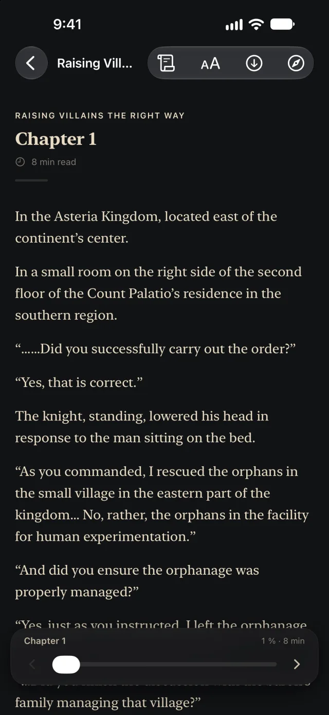 The reader at night on a carbon background